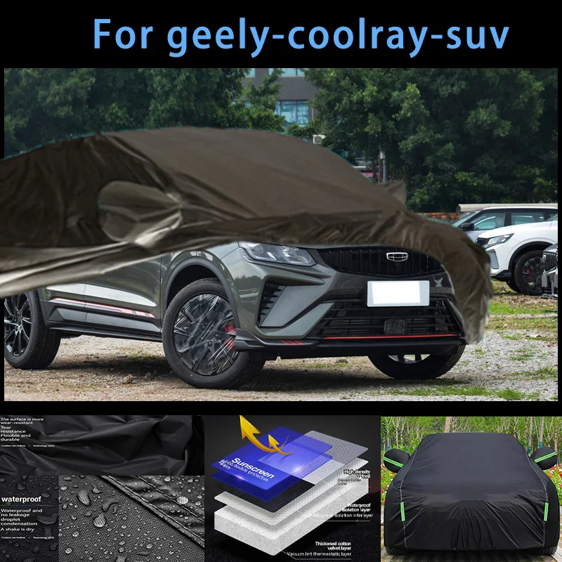 

For geely-coolray-suv Outdoor Protection Full Car Covers Snow Cover Sunshade Waterproof Dustproof Exterior Car accessories