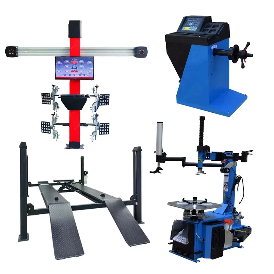 Tire Changer Combo Car Garage Equipment 3D Car Wheel Alignment One Station Auto Service Machine and Tools