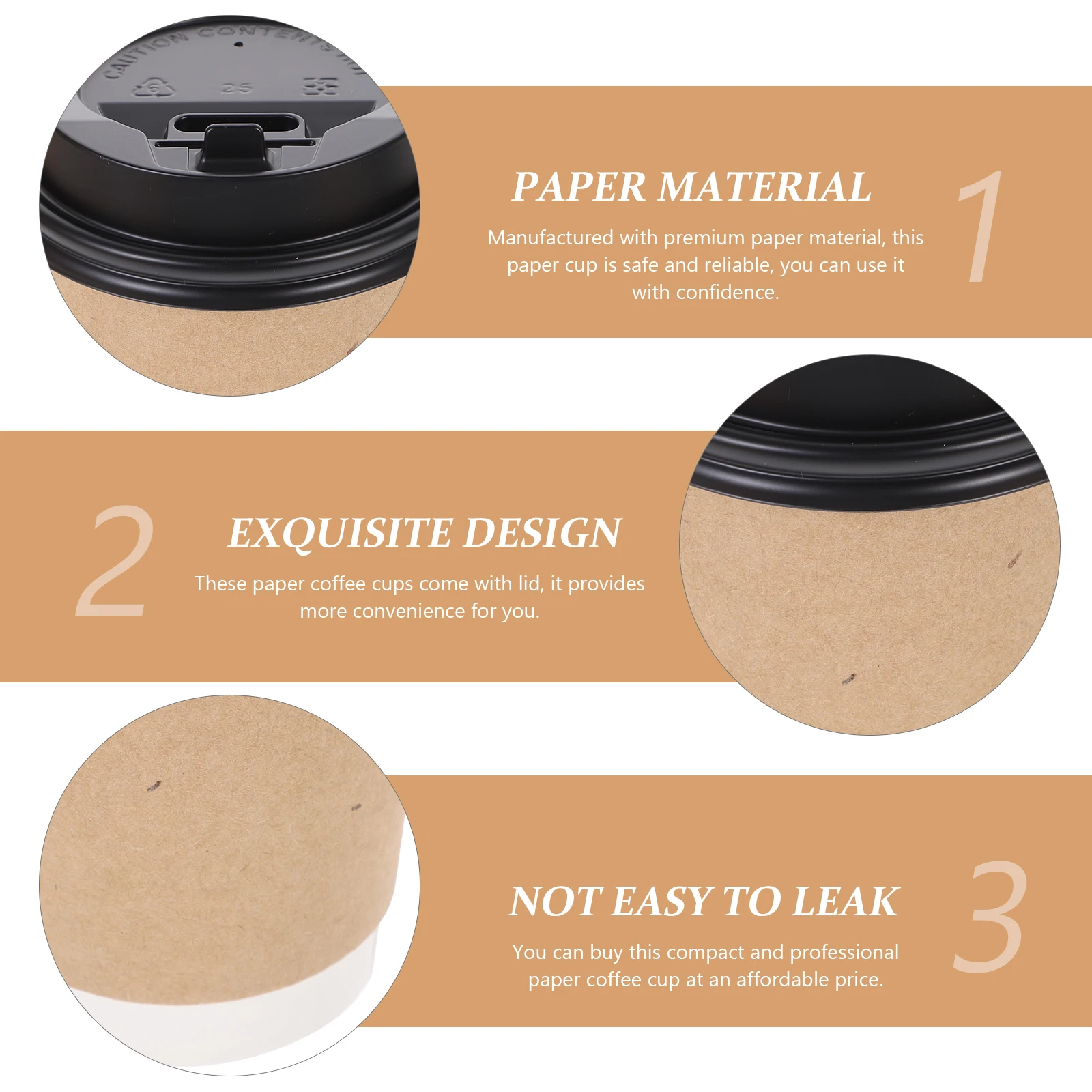 

Double Layer Kraft Paper Cups Disposable PE Coated Drink Cup Cold Beverage Party Supplies Wedding Picnic Water Juice Tea Coffee