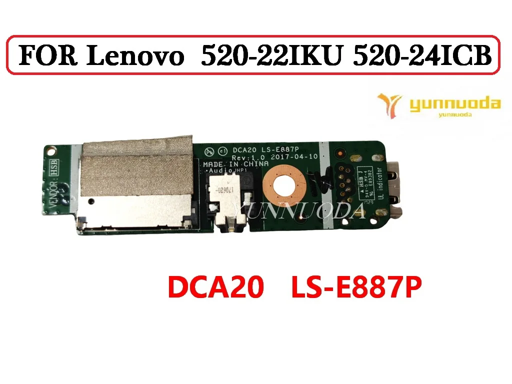 

DCA20 LS-E887P FOR Lenovo IdeaCentre 520-22IKU 520-24ICB USB Board Audio Card Reader Board Tested good