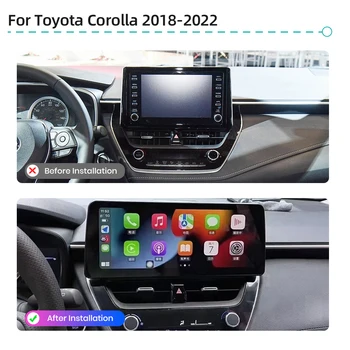 8G 256GB CarPlay 12.3" Android 14 Car Multimedia Player GPS Navigation 4G LTE WiFi RDS Car Radio For Toyota Corolla 2018-2022