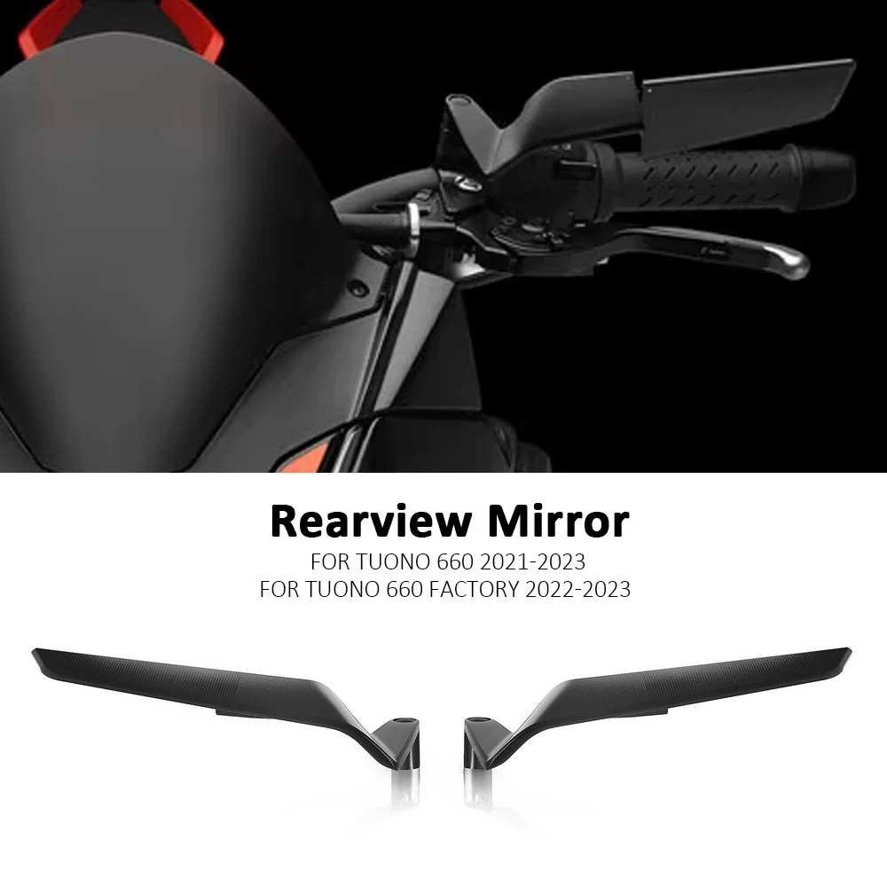 

For Aprilia Tuono 660 Factory 2023 Motorcycle Mirrors Modified Wind Wing Adjustable Rotating Rearview Mirror Rear Wing Mirrors