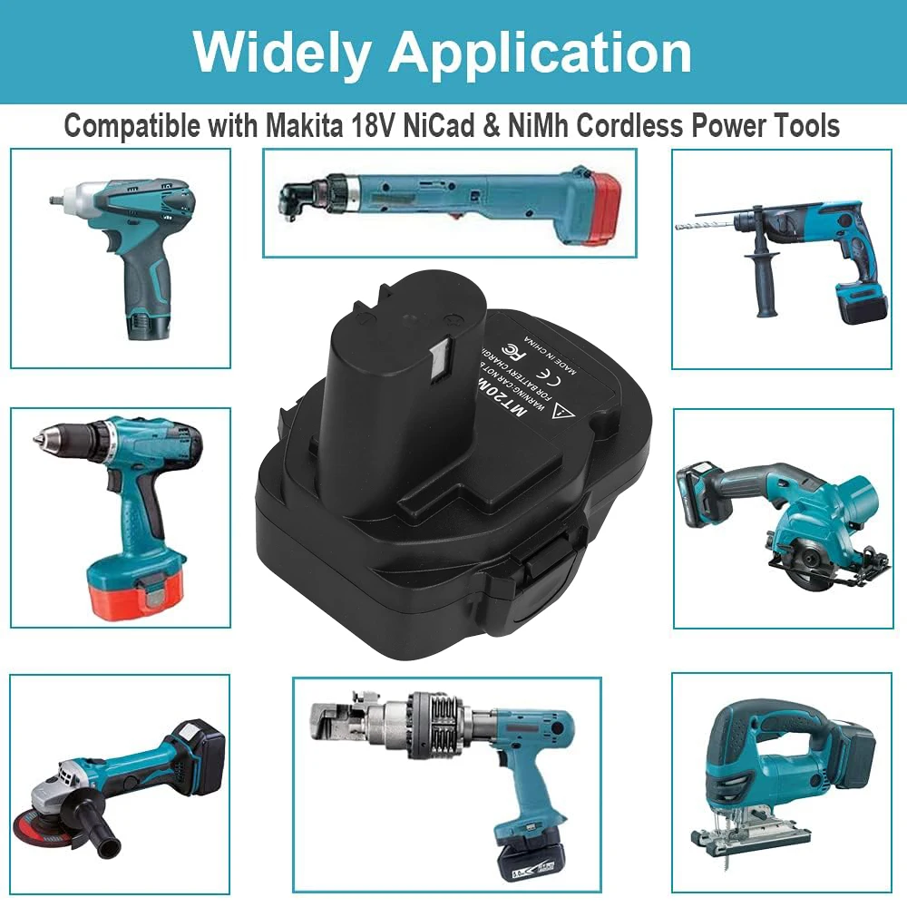 Battery Adapter MT20MN for Convert Makita 18V Li-ion Battery To Ni-Mh Ni-Cd Battery For Makita NiCad&NiMh Tool Use BL1830 BL1860 view 6