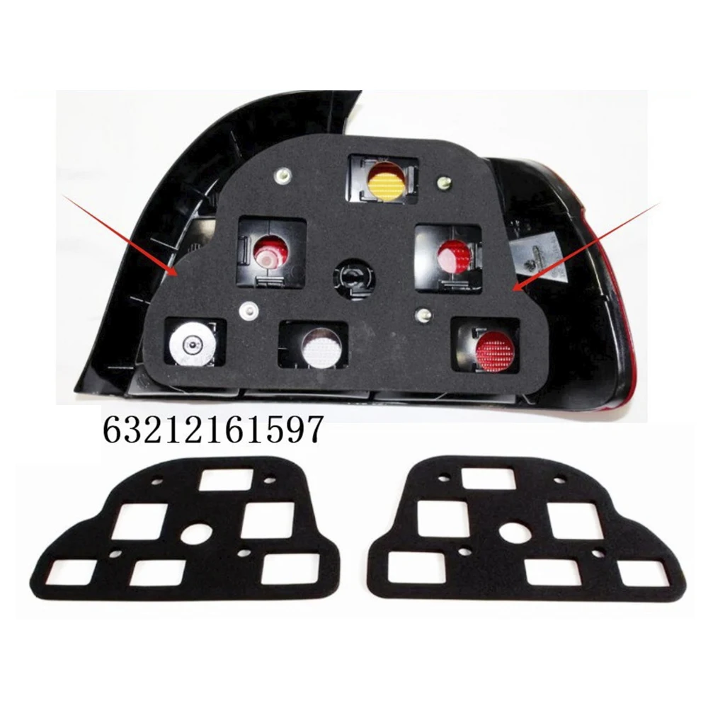 2Pcs/pair 63212161597 Left and Right Black Car Rear Lights Taillight Seal Gaskets Fit for BMW 5 Series E39 for Sedan 1995-2003