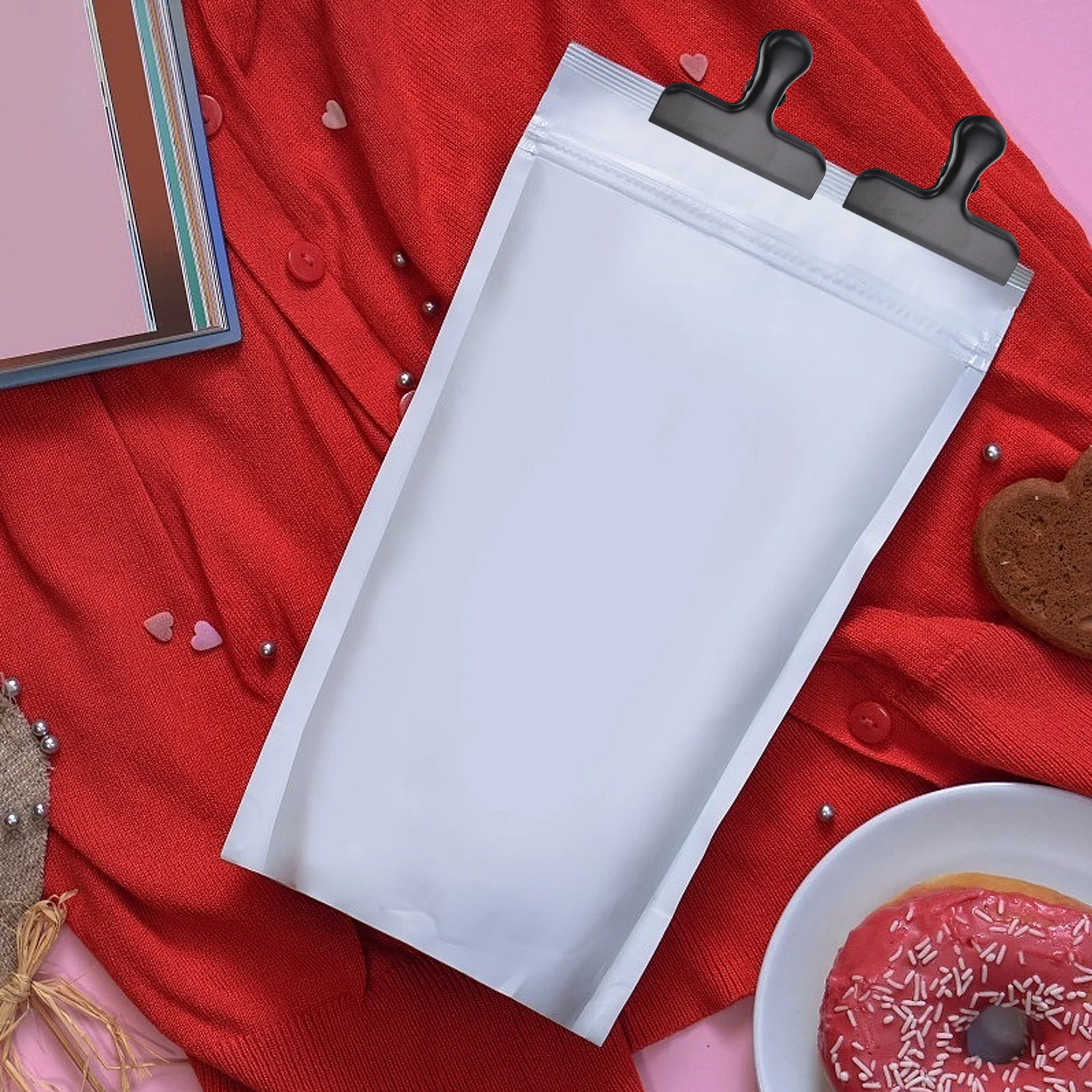 

4pcs Snack Bag Clips Stainless -Keeping Sealers For Food Storage Multipurpose Bag Clips Home Organization Storage