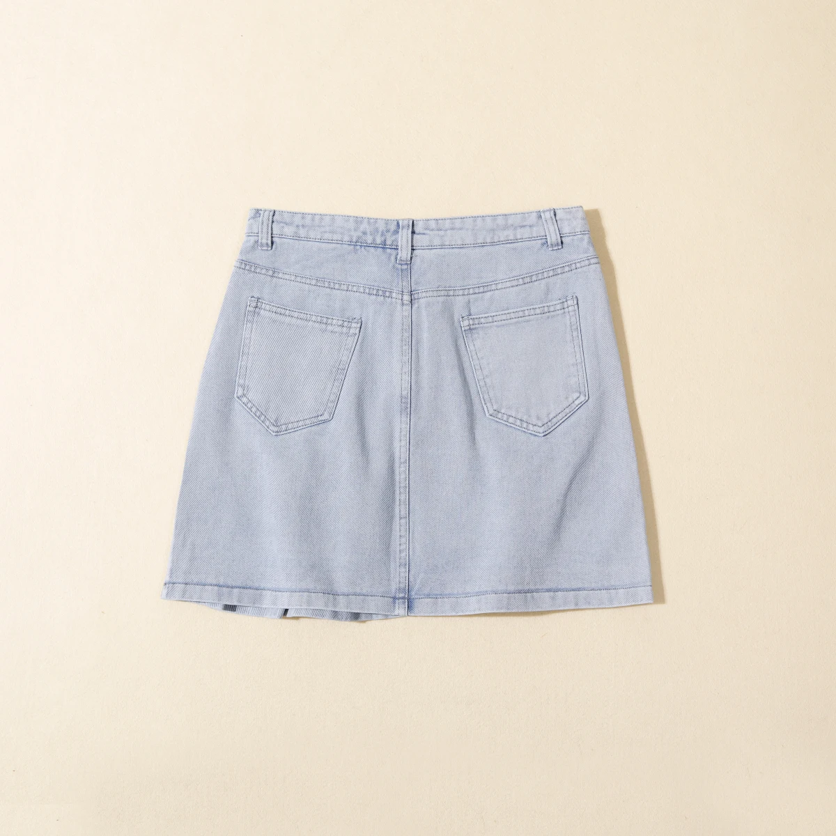 Faionable Falda acampanada de cintura media con ropa interior Faldas vaqueras personales creativas para mujer Faldas ort