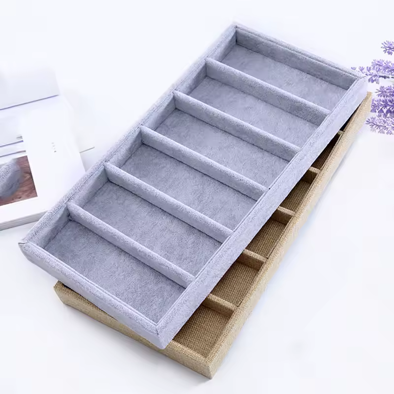 6-Gitter-Aufbewahrungsbox für Sonnenbrillen und Brillen, Brillen-Display, Brillenbox, ordentliches Werkzeug, Aufbewahrungsbox für Sonnenbrillen und Brillen