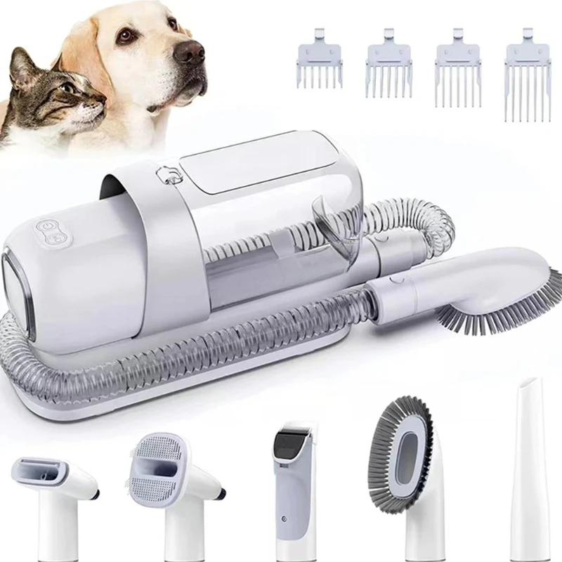 Electrique Dog Grooming Kit Comb Household Pet Wireless Hair Aspirateur Vacuum Suction Force Pet Aspirateur Electrique