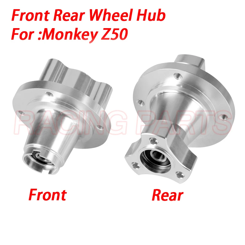 CNC Silver Front & Rear Disc Brake Hub Wheel Rim Hub for Dax Ruckus Zoomer Monkey Z50 bike