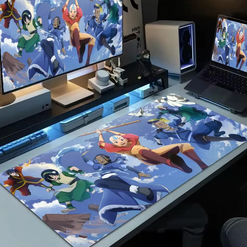 

Avatar The Last Airbender Mouse Pad Large Computer Mouse Pad Office Accessories XXL Pc Gamer Non-slip Deskmat Mousepad Keyboard