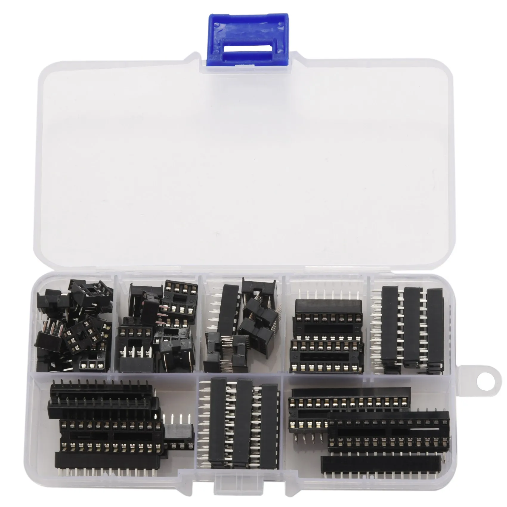 Superior-66Pcs/Lot DIP IC Sockets Adaptor Solder Type Socket Kit 6,8,14,16,18,20,24,28 Pin For Arduino PCB Diy Kit