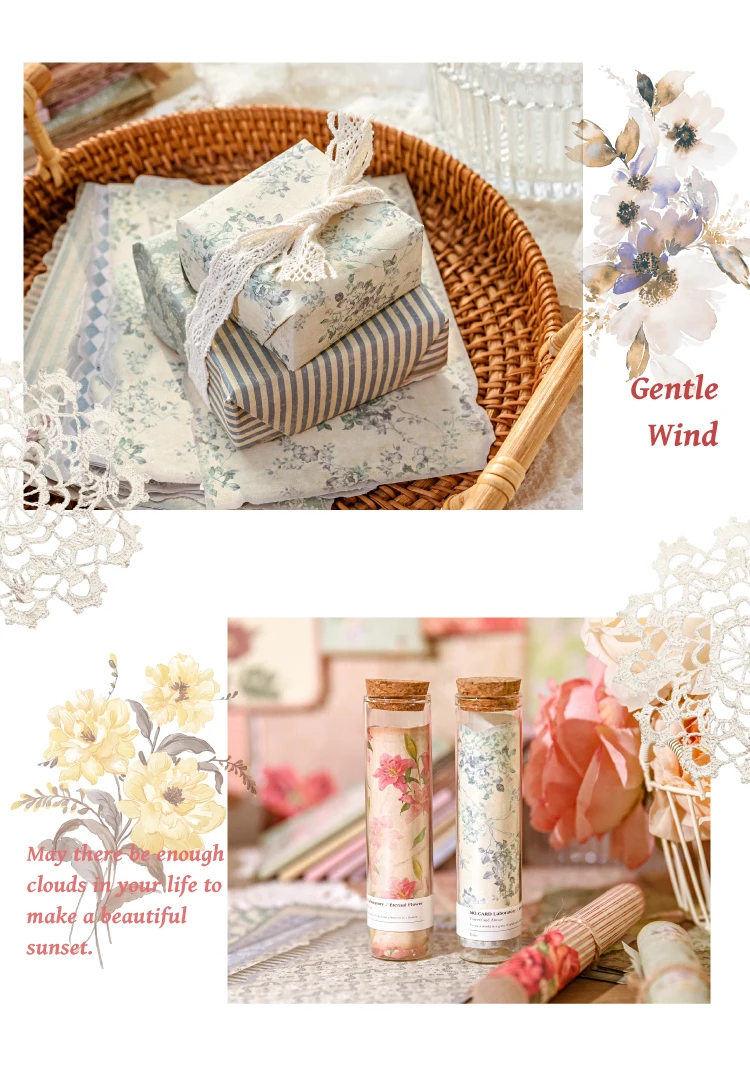 30 Teile/paket Sanfte Wind Serie Scrapbooking Dekorative Papier Material Perfekt für Collage Journaling Handwerk Diy Liefert – Detail 8