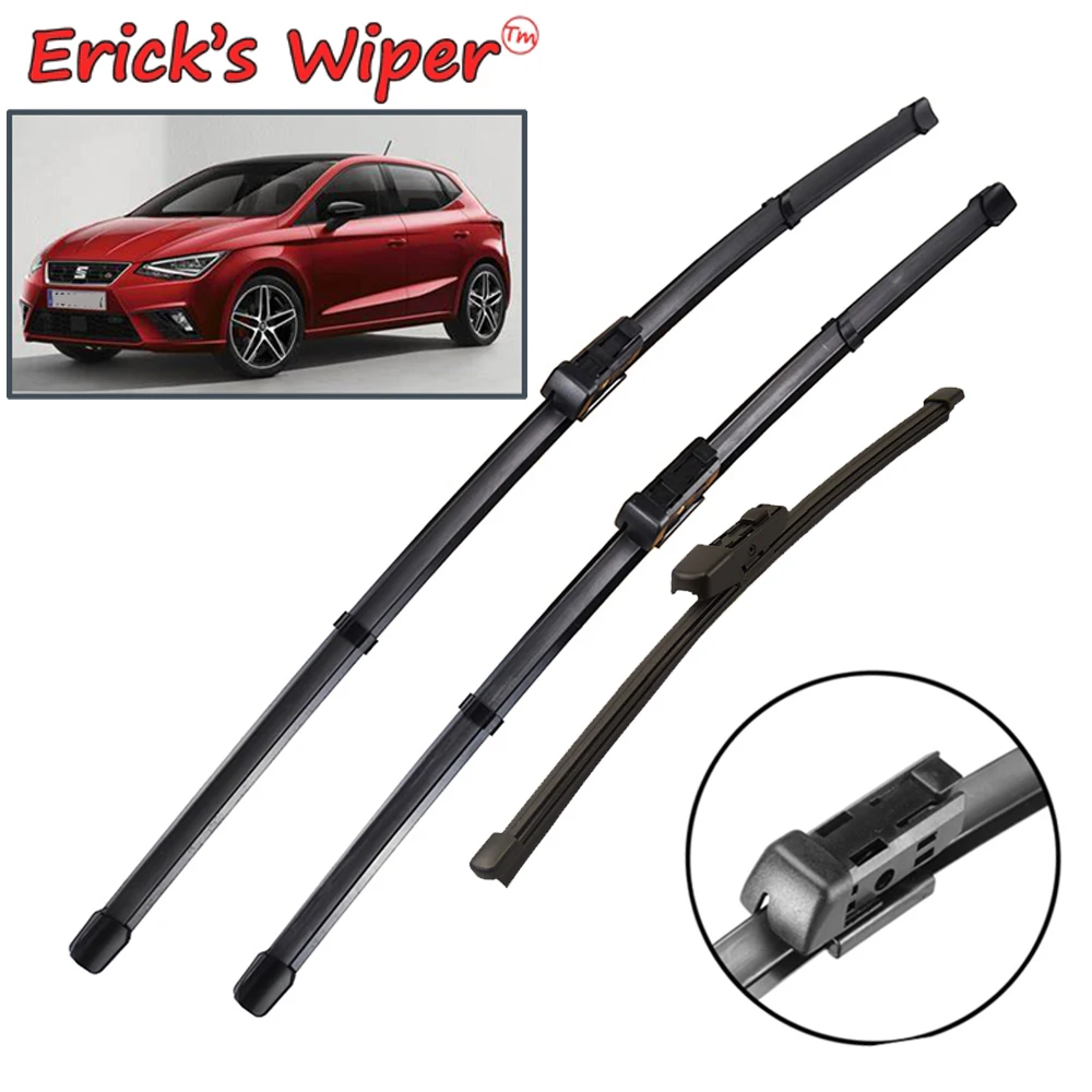 Erick's Wiper LHD Front & Rear Wiper Blades Set For Seat Ibiza 6F 2018 - 2023 Windshield Windscreen Window Rain Brush 26