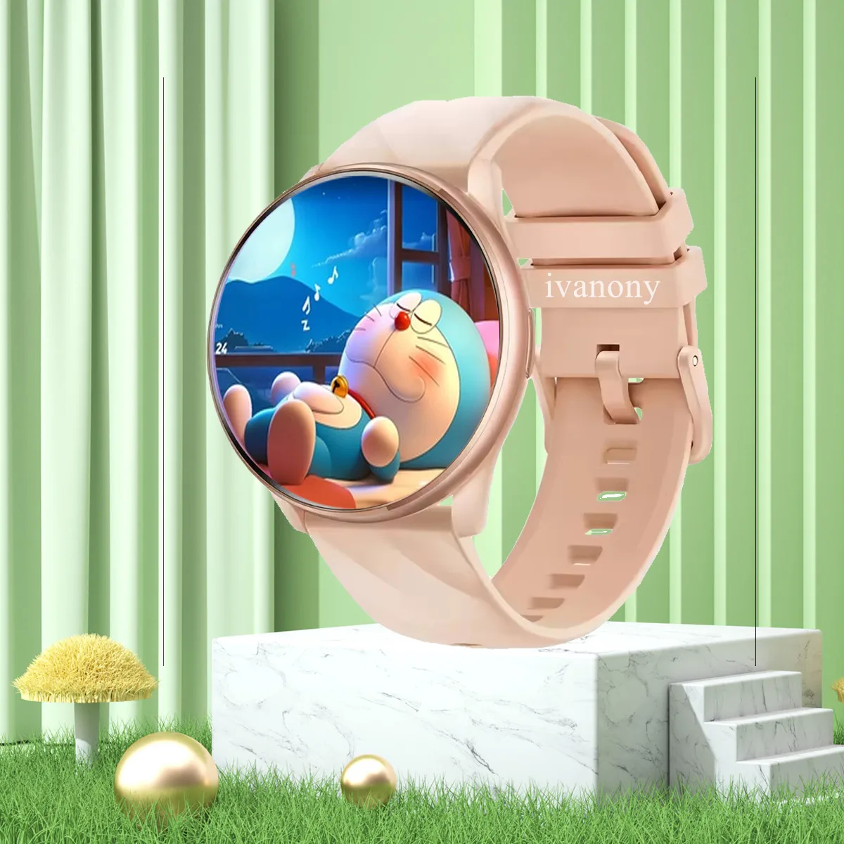 

Smart Watch Hebrew Bluetooth Call Voice Assistant Custom Wallpaper 1.46inch Full Touch Screen Smart Watches for Woman 2025 ﻿