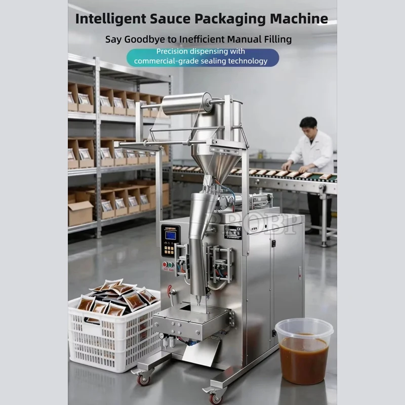 Fully Automatic Paste Packaging Machine With Mixing Function, Seasoning Water Honey Sealing And Filling Machine