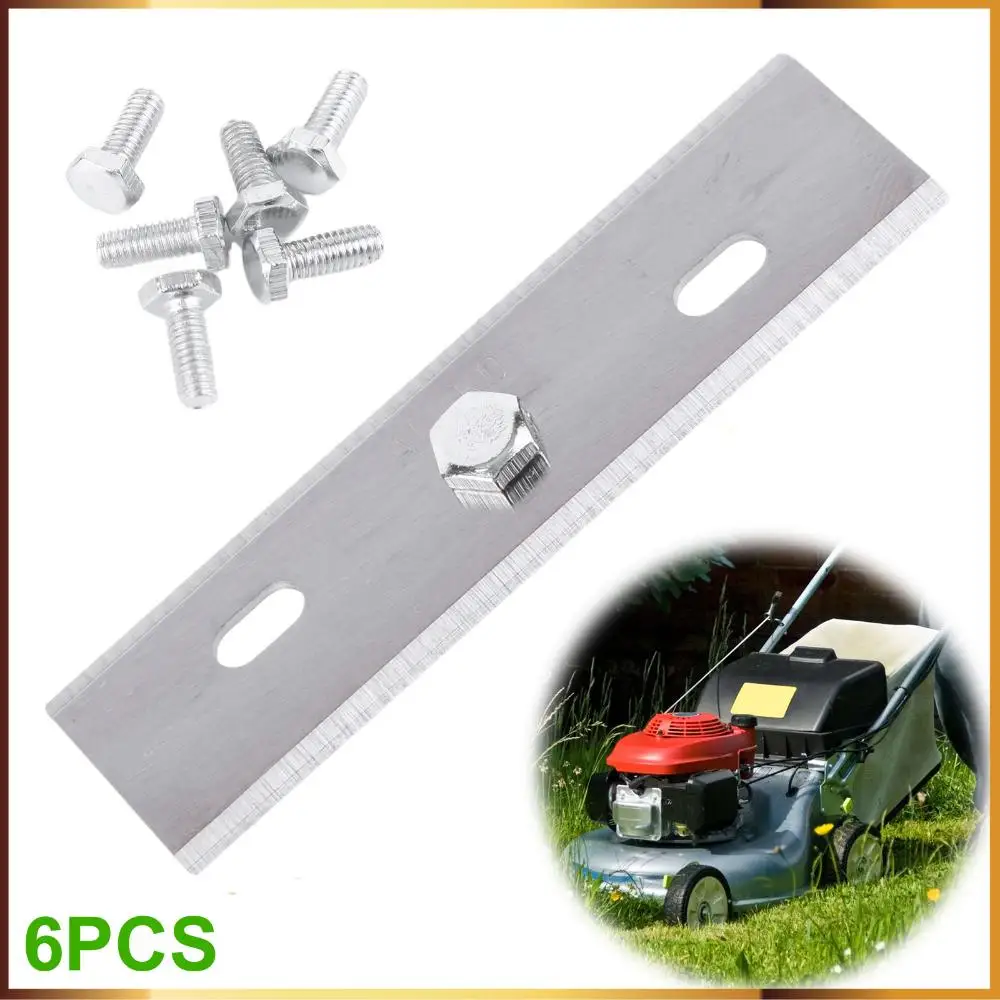 

6 Pack Lawn Mower Replacement Blade with Screw Robotic Lawn Mower Cutting Blade Compatible for ALKO Robolinho Lawn Mowers