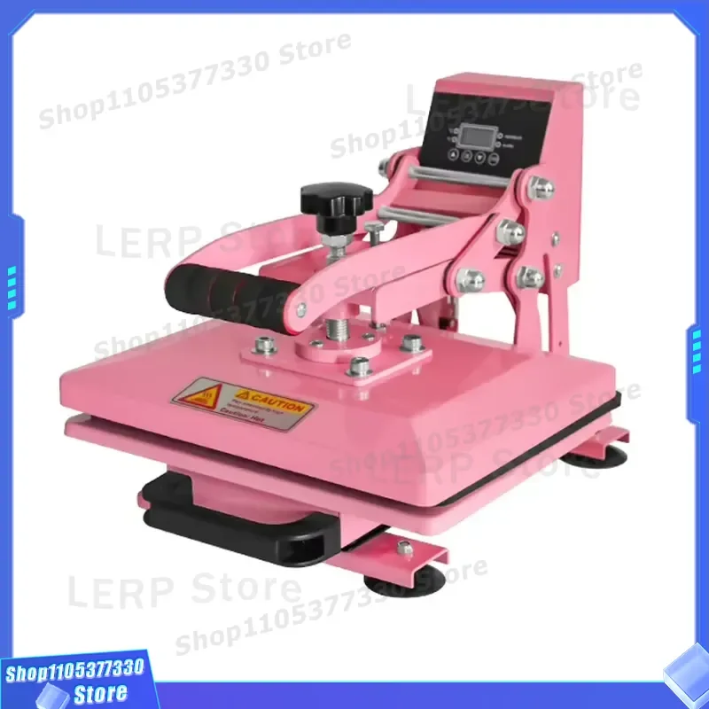 23x30cm Heat Press Machine for T Shirt Sublimation Transfer High Pressure Flat Ironing Equipment Clothing Pattern Printing