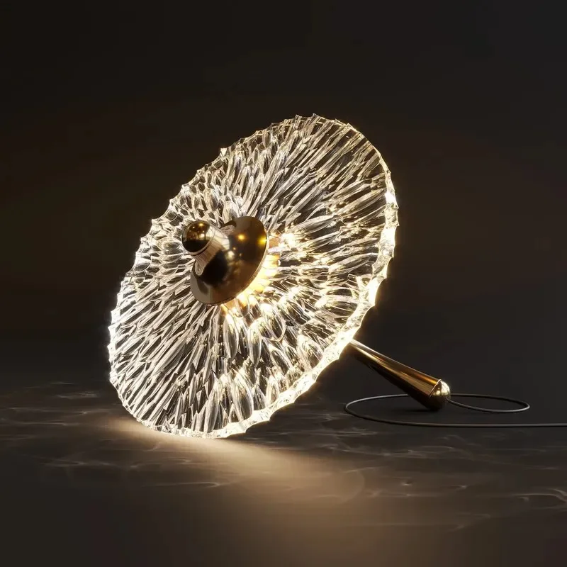 Luxury LED lamp Modern handmade glass  Unique pattern Home living room Hotel floor Bedroom decorative