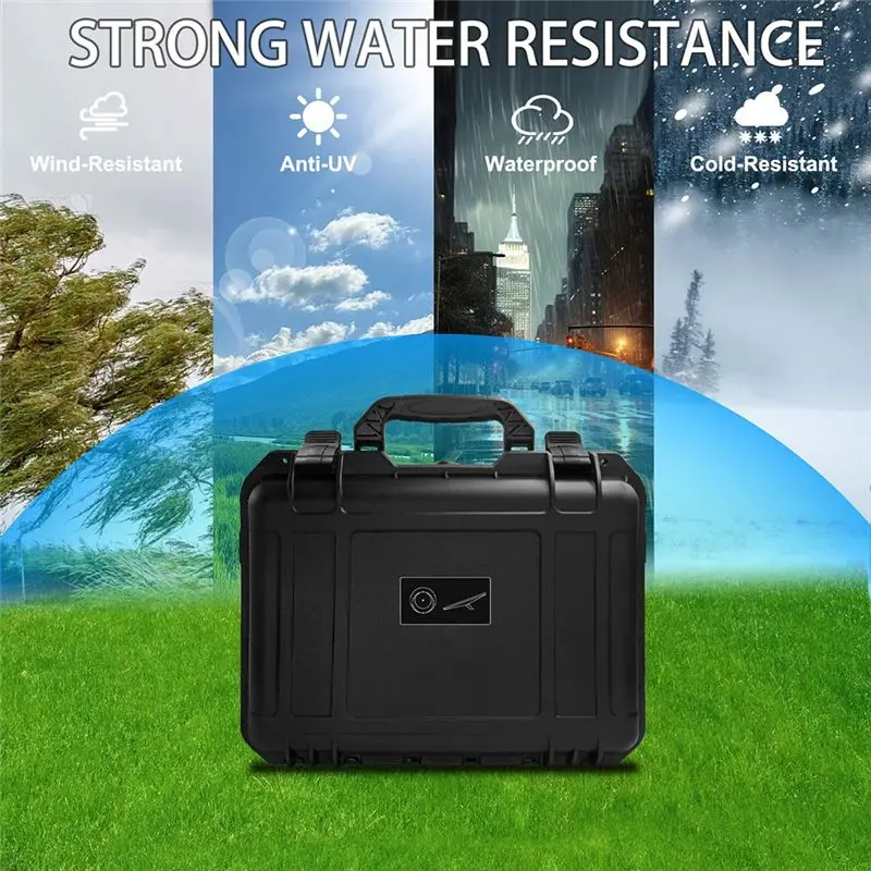 DT22 IP67 Waterproof Hard Shell Travel Case for Starlink Mini Portable Storage Box with Molded Foam Safe Transport Black