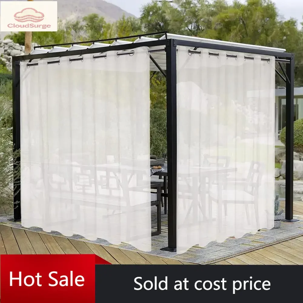 

Акция: временная скидка на уличные прозрачные шторы, водонепроницаемые льняные вуалевые занавески для патио, перголы, веранды и т.д.