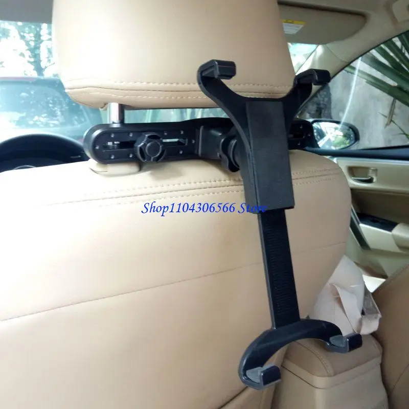 02DD Car Headrest Mount 360° Multi-Angle Back for Seat Holder Car Headrest Bracket Tablet Holder for 7