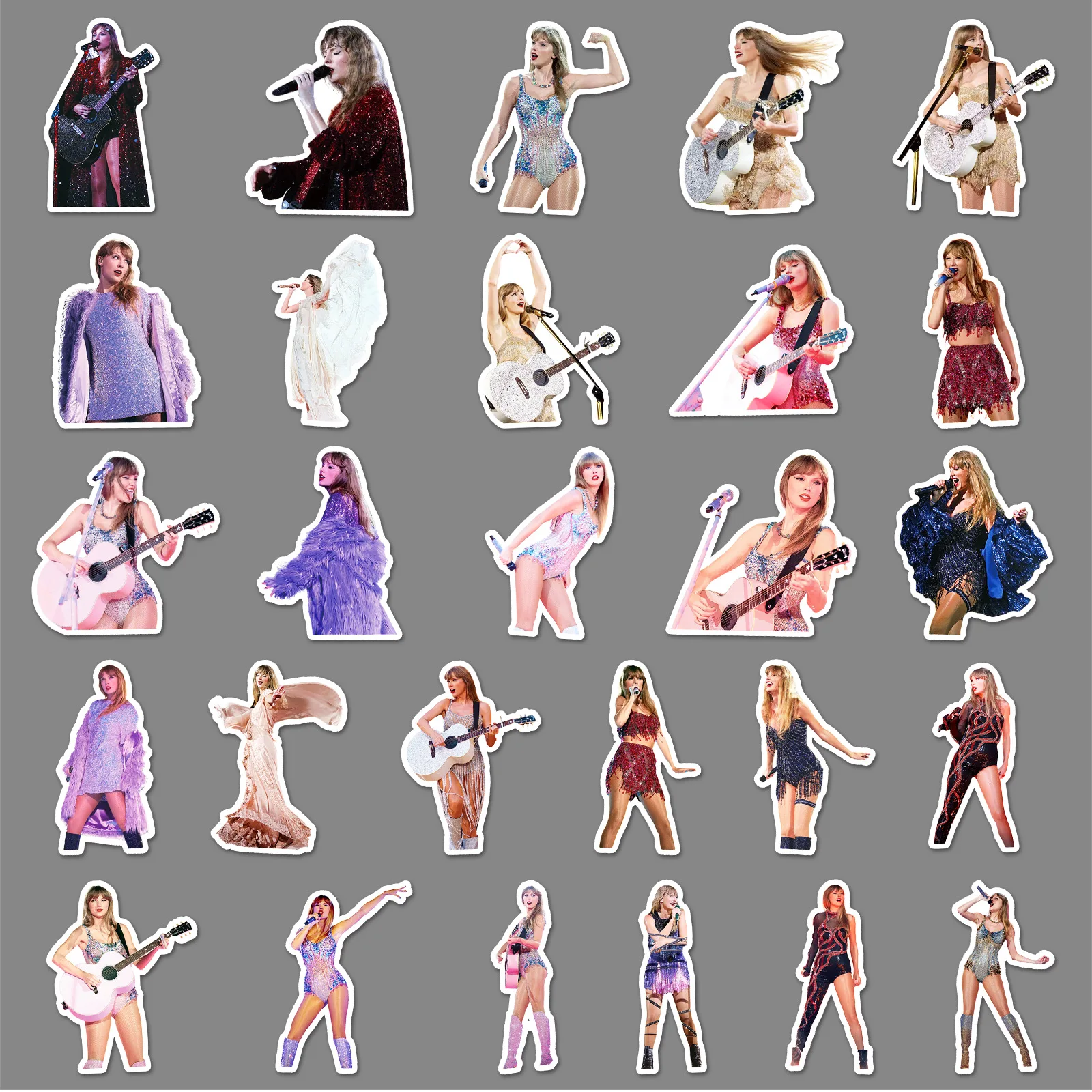 10/52PCS Cantante Taylor Concerto Graffiti Adesivi Decorazione Decalcomanie Giocattoli musicali Ventole Regalo FAI DA TE Tazza di Acqua Scatola di Cancelleria Scrapbook