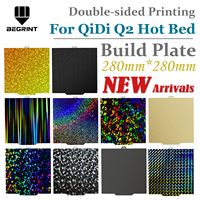 280 280mm For QIDI Q2 Build Plate PEI PEO PET Carbon Fiber Spring Steel Sheet For QIDIQ2 Hotend Heat bed 3D Printing Parts