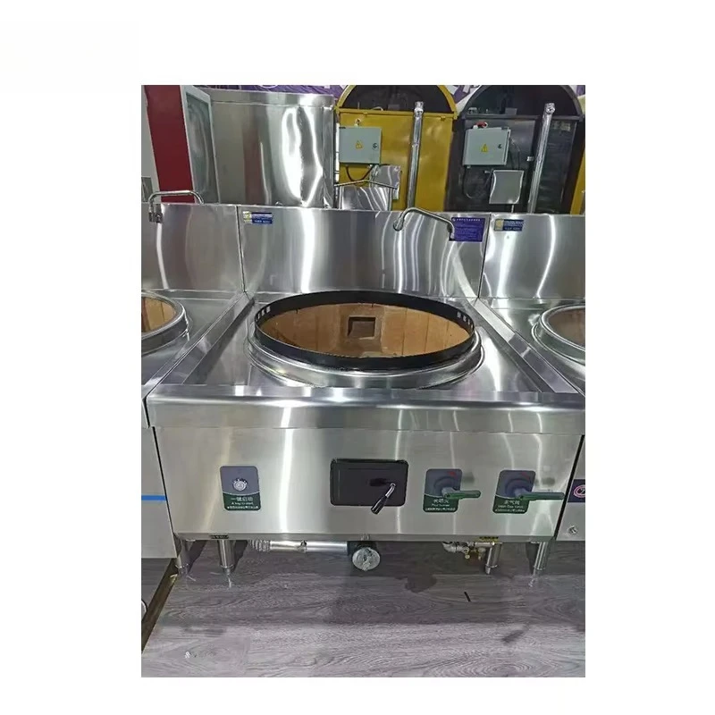 High-Pressure Gas Burner for Commercial Kitchen Fast Food Wok Cooker Industrial Steel Fabrication Gas Stove customized