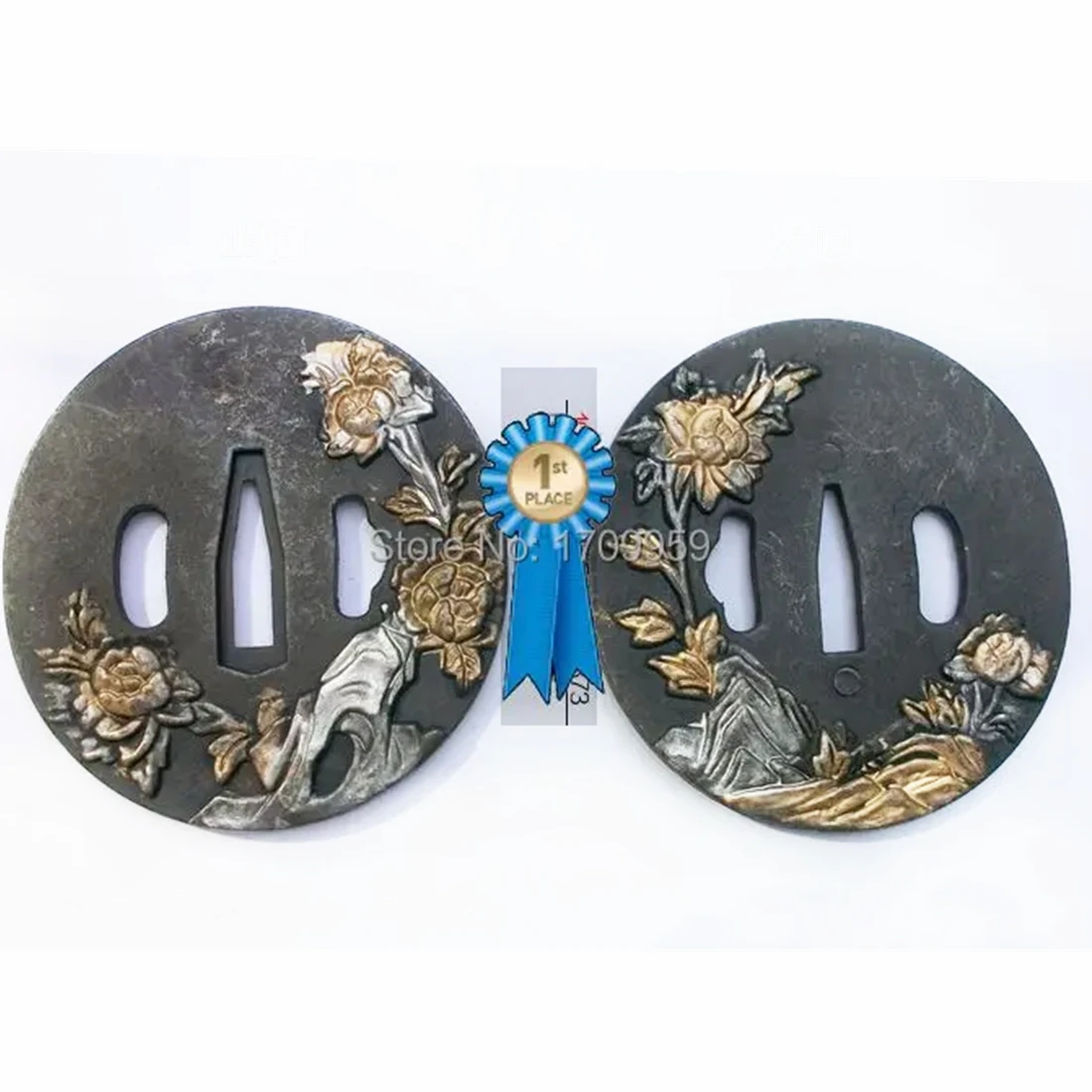 Wonderful Alloy Carved Tsuba Guard Replace Fittings for Japanese Samurai Wakizashi Sword Katana Handguard DIY Accessory