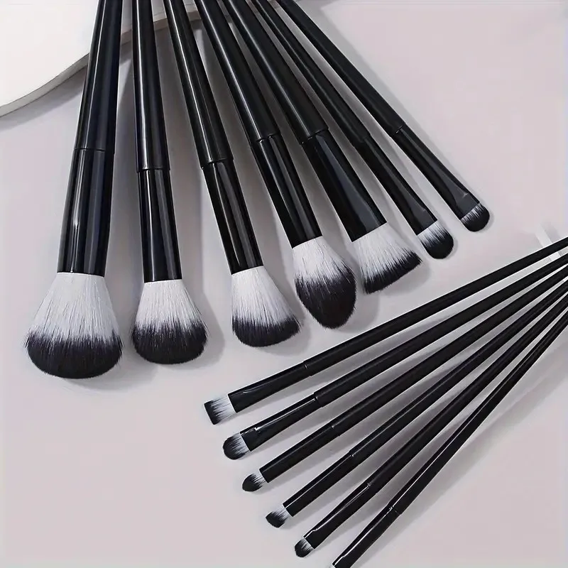 13-częściowy zestaw pędzli do makijażu + torba, profesjonalne nylonowe włosie, uchwyt ABS, bezzapachowy, dla wszystkich rodzajów skóry, zawiera cień do powiek, puder