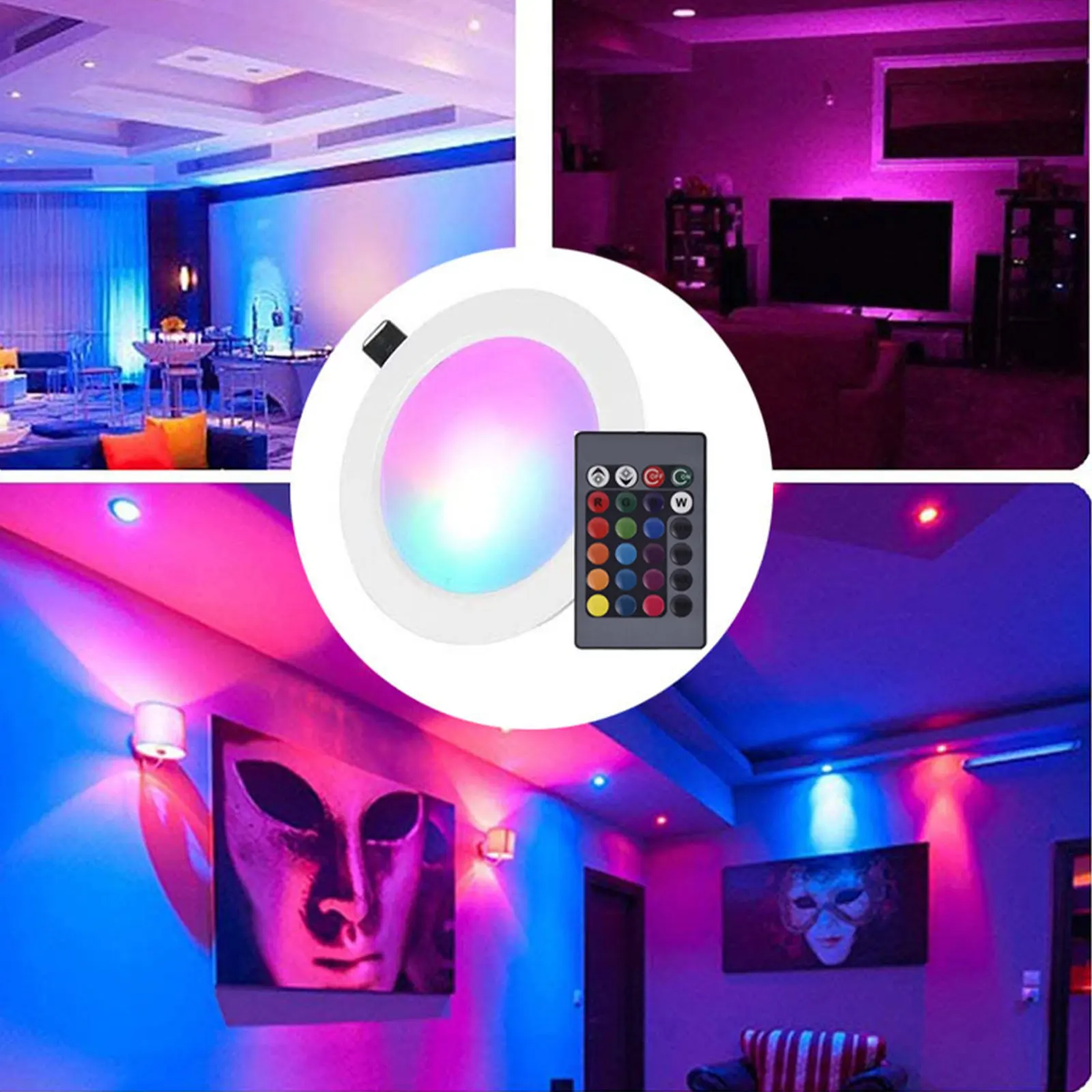 

LED Recessed Downlight Dimmable Aluminum Body Fine Workmanship Practical Use Compact Size Convenient Install Multiple