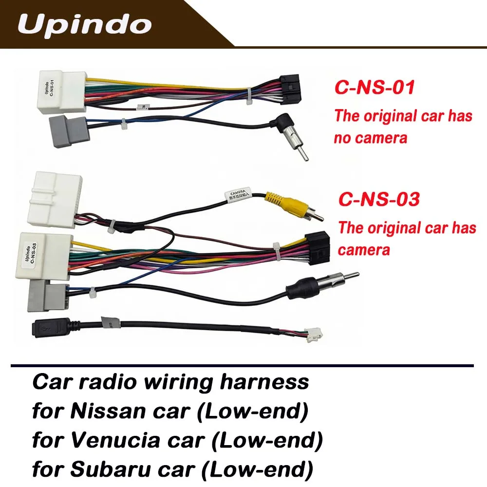 Car Android Radio Wiring Harness Power Cable Connector For Nissan Livina Tiida Sylphy Venucia D50 T70 Subaru Forester Legacy