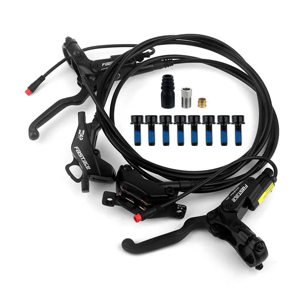 4 Pistons Hydraulic Disc Brake E-bike Power Off Sensor Brakes for Surron XC Dirt Bike