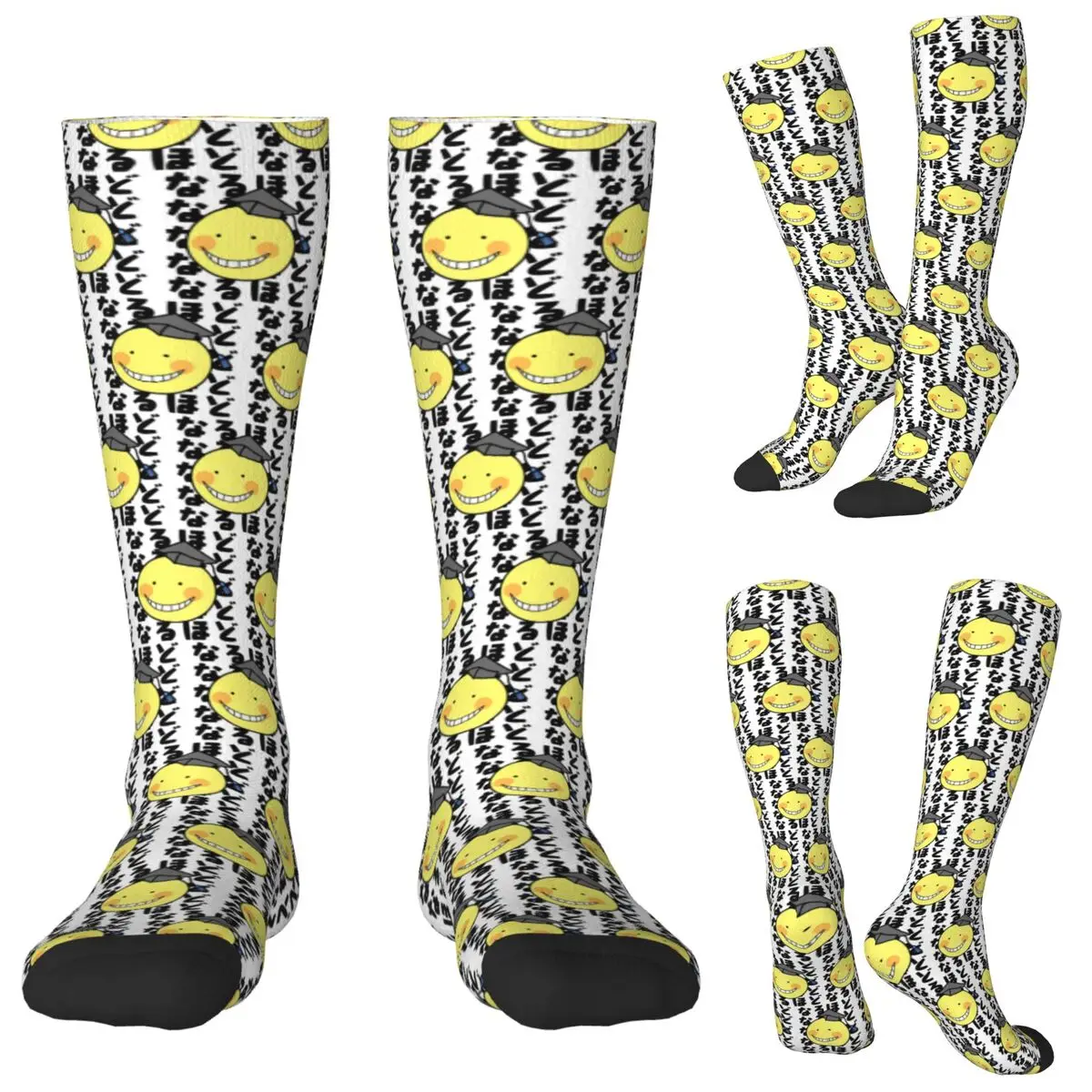 

Assassination Classroom Octopus Koro Sensei Socks Harajuku Stockings All Season Long Socks Accessories for Unisex Christmas Gift