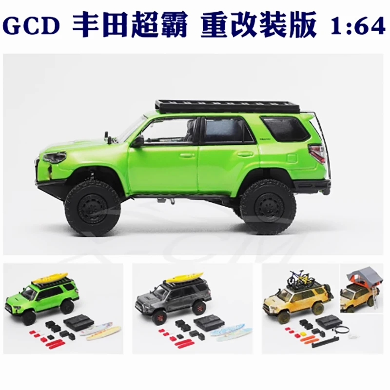 

GCD Diecast 1:64 Scale 4Runner Off Road Vehicle Alloy Car Model Finished Product Simulation Toy Collection Gift Static Model