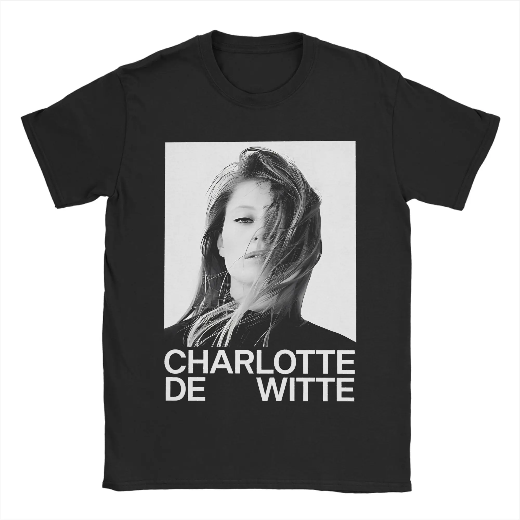 Men T-Shirt Charlotte de Witte Novelty Pure Cotton Tee Shirt Short Sleeve DJ  T Shirts Round Neck Clothes Original