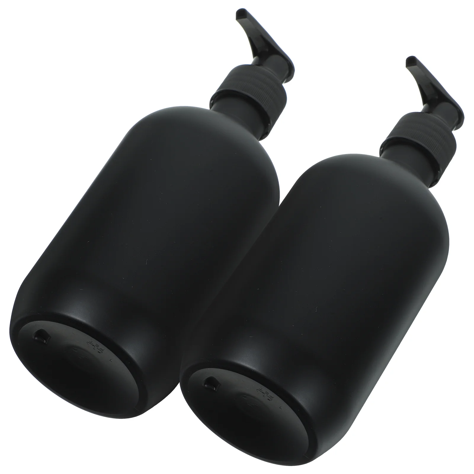 

2 Pcs Shampoo Bottle 500ml Black Matte Shower Gel Lotion Empty 2pcs Travel Hand Soap Dispenser Bottles The Pet Portable