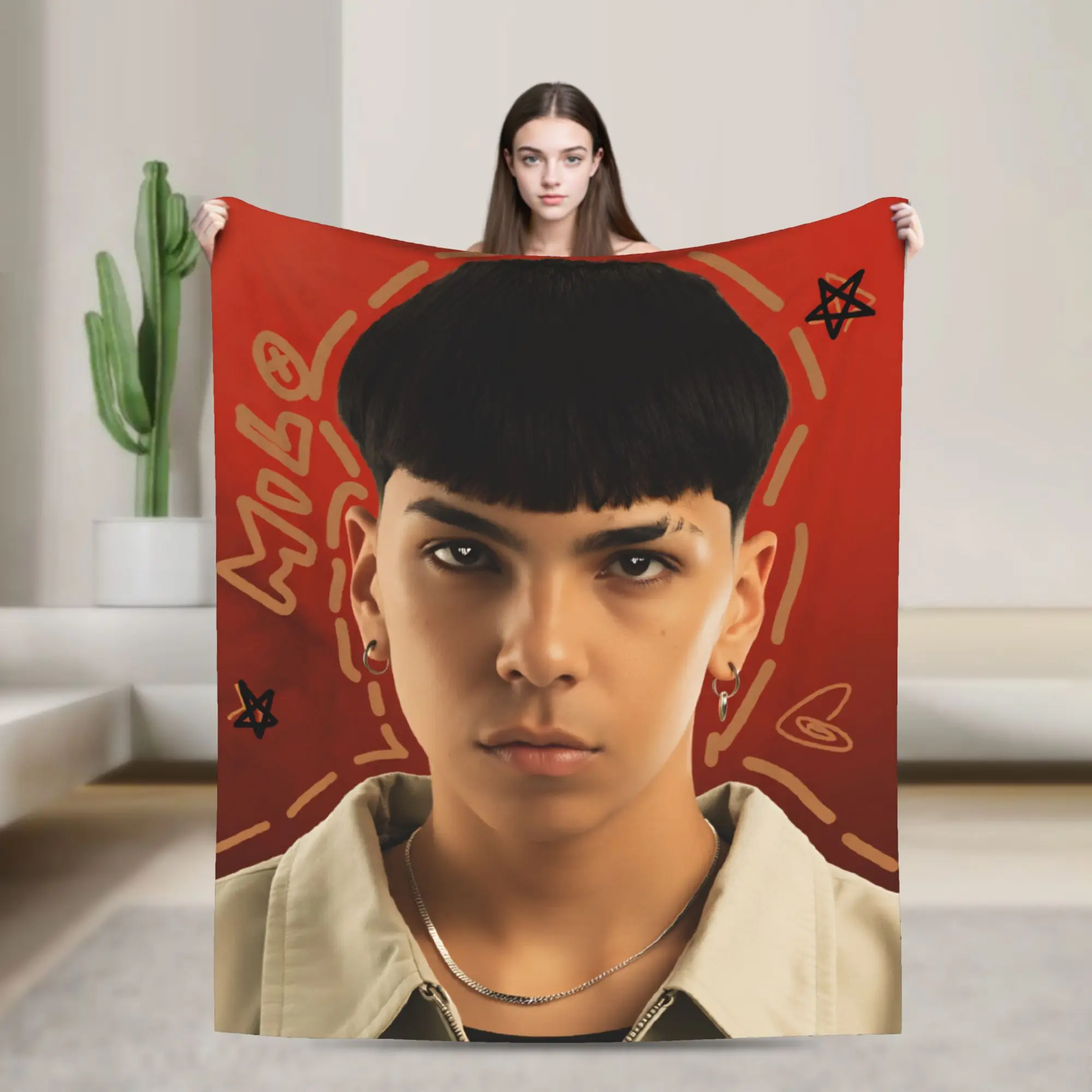 Inspired by Argentine Blanket Rapper Milo J for Pop Soft Warm Novelty Plush Throw Blanket For Couch Bed Bedspread Bed Cover