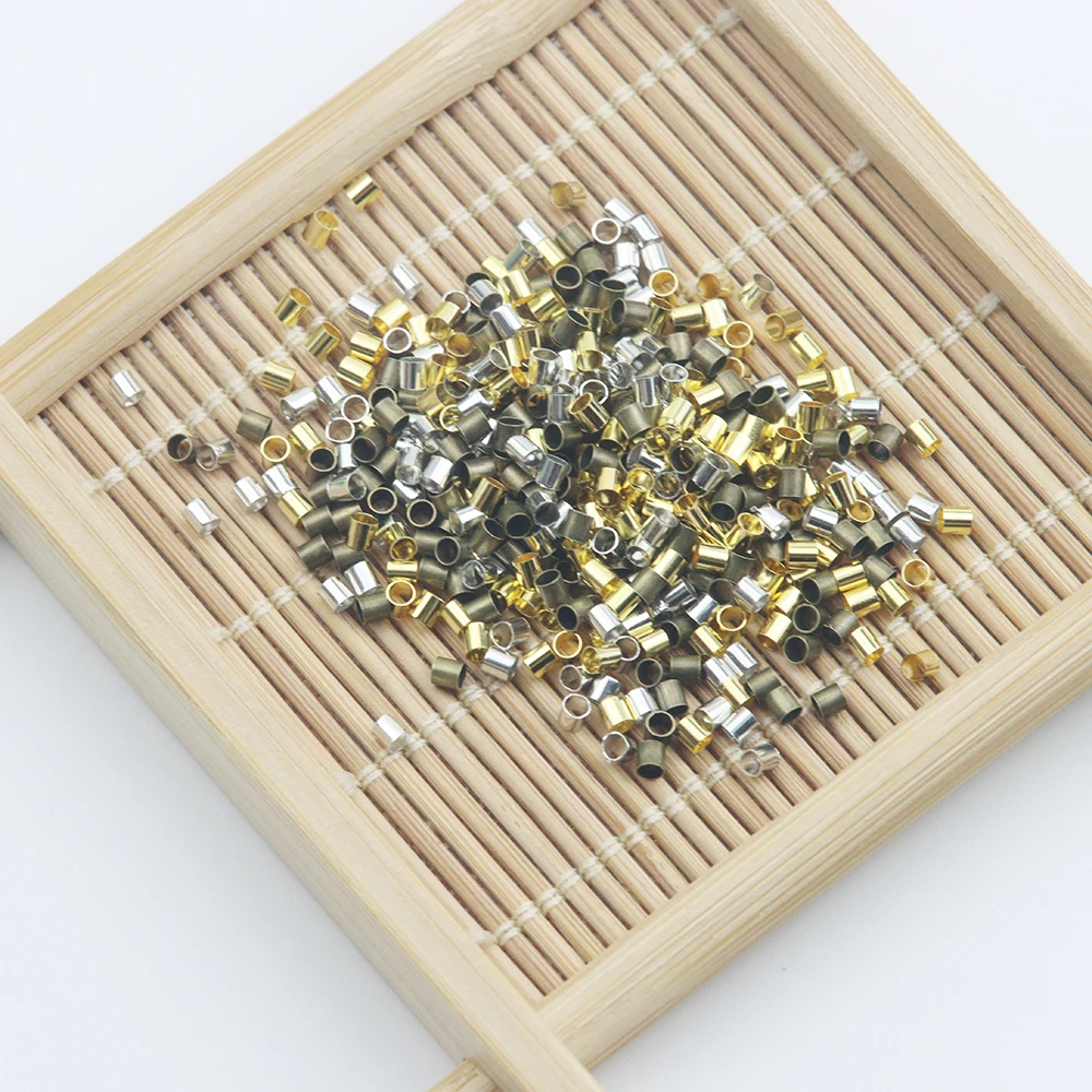 1.5MM/2MM Copper Positioning Tube Beaded DIY Jewelry Making Accessories