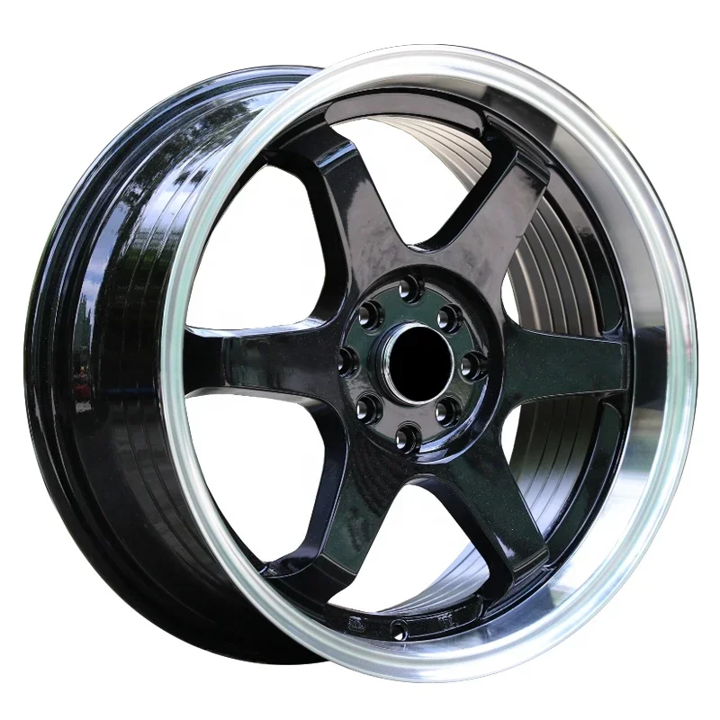 Cheap price 5 holes 5 spoke 15 16 17 18 19  inch chrome sport auto part aluminum alloy car wheels rim