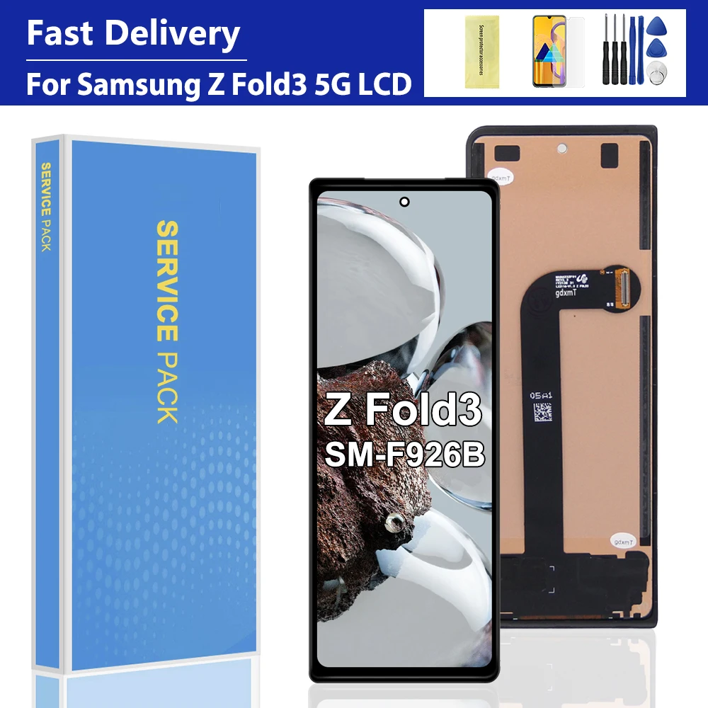 For Samsung Z Fold3 5G TFT Display Screen Digitizer Assembly LCD Touch Panel Replacement for F9260 F926B F926U Models