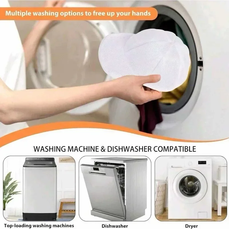 Hut-Waschschutzbeutel für Waschmaschine, Hut-Reinigung, Anti-Verformung, 2-in-1 Wasch- und Trocknungsbeutel für Hüte – Detail 2
