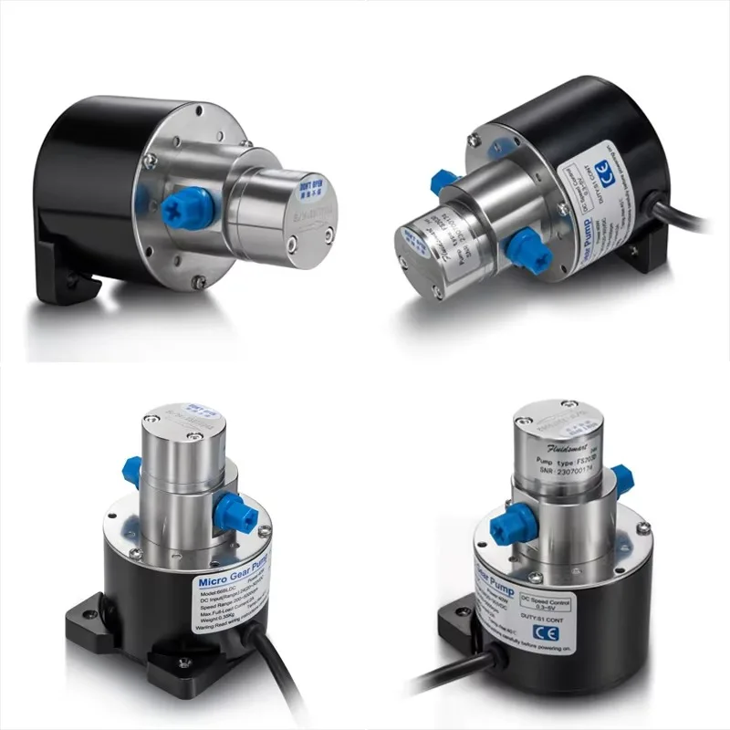 FSG203D Pompa a ingranaggi magnetici in miniatura Mini motore passo-passo Micro pompa dell'acqua Micro pompa a ingranaggi in acciaio inossidabile 304