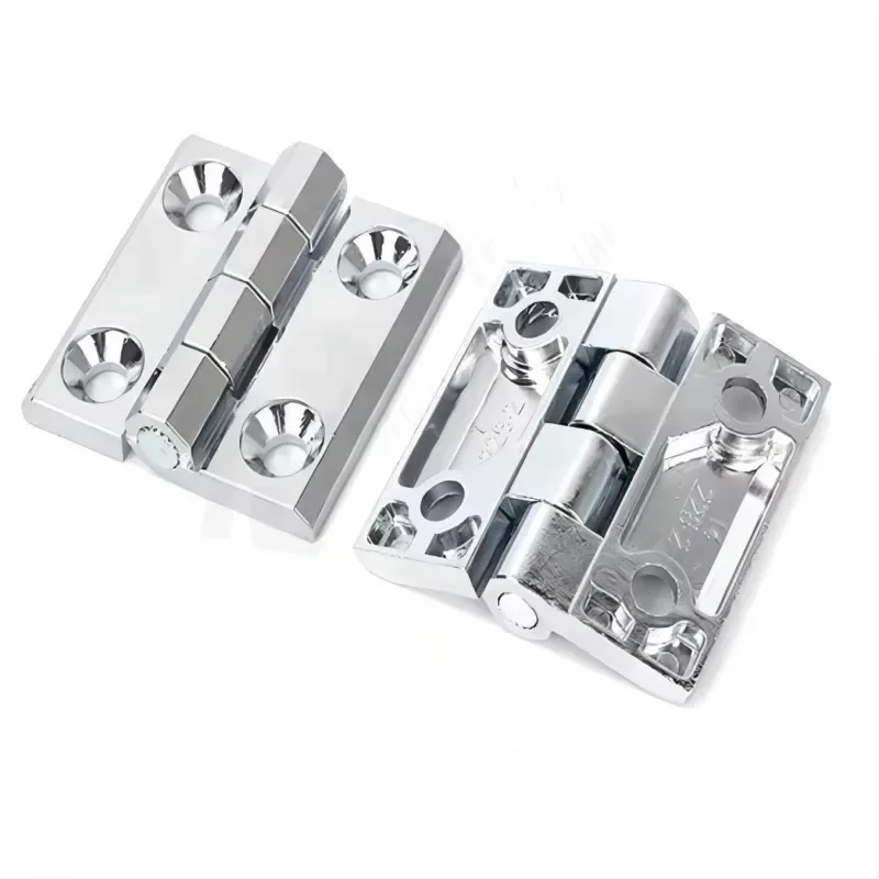 1PCS Zinc Alloy Industrial Equipment Container Corner 304 Stainless Steel Door Hinges 50x50mm Furniture Hardware Cabinet Hinge