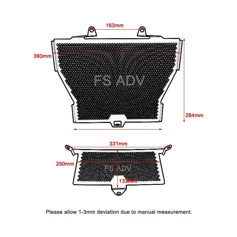 Religieux and 173 Cooler Guard Set, Calandre, Cover Protection, BMW S1000R 2013-2020, S1000Poly 2015-2019, S1000RR 2010-2018, 2017