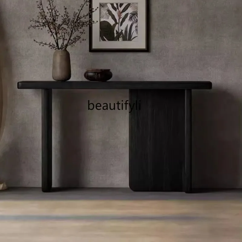 

Entrance table against the wall ultra-narrow creative, B & B, living room in the ancient style case several household