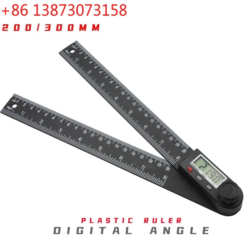 HUOTO electronic digital display angle ruler protractor woodworking ruler angle measuring instrument 360 degree angle ruler