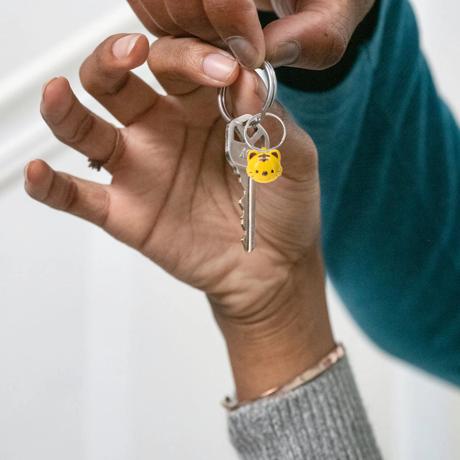 

5 шт. подвесные подвески-колокольчики с тигром, дизайн премиум-класса, железо, милая форма животного для DIY ювелирных изделий, аксессуары для рукоделия