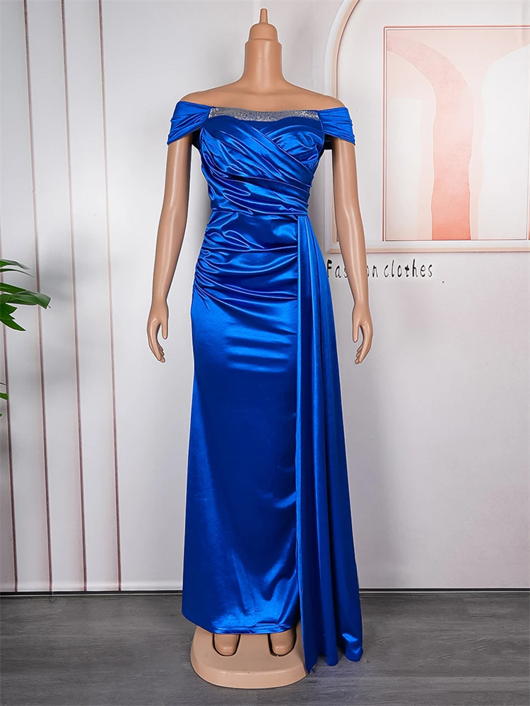 Prom Party Evening Sexy Dresses Dubai African Women Luxury Off Shoulder Robe Wedding Bridal Dress 2024 New Fashion Clothing