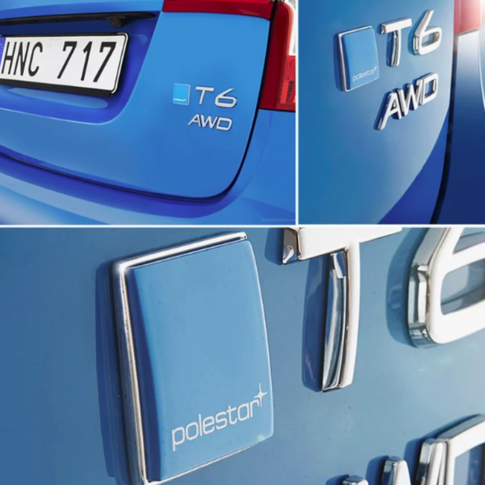 

33mm Silver Frame Polestar Emblems Sticker Polestar Trunk Sticker For Volvo S90 XC90 V90 V60 XC60 S60 XC40 XC70 Volvo Sticker